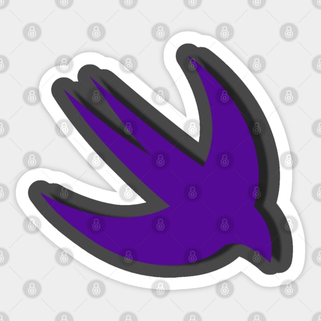 Big Purple Swift Shirt Sticker by manalodesign